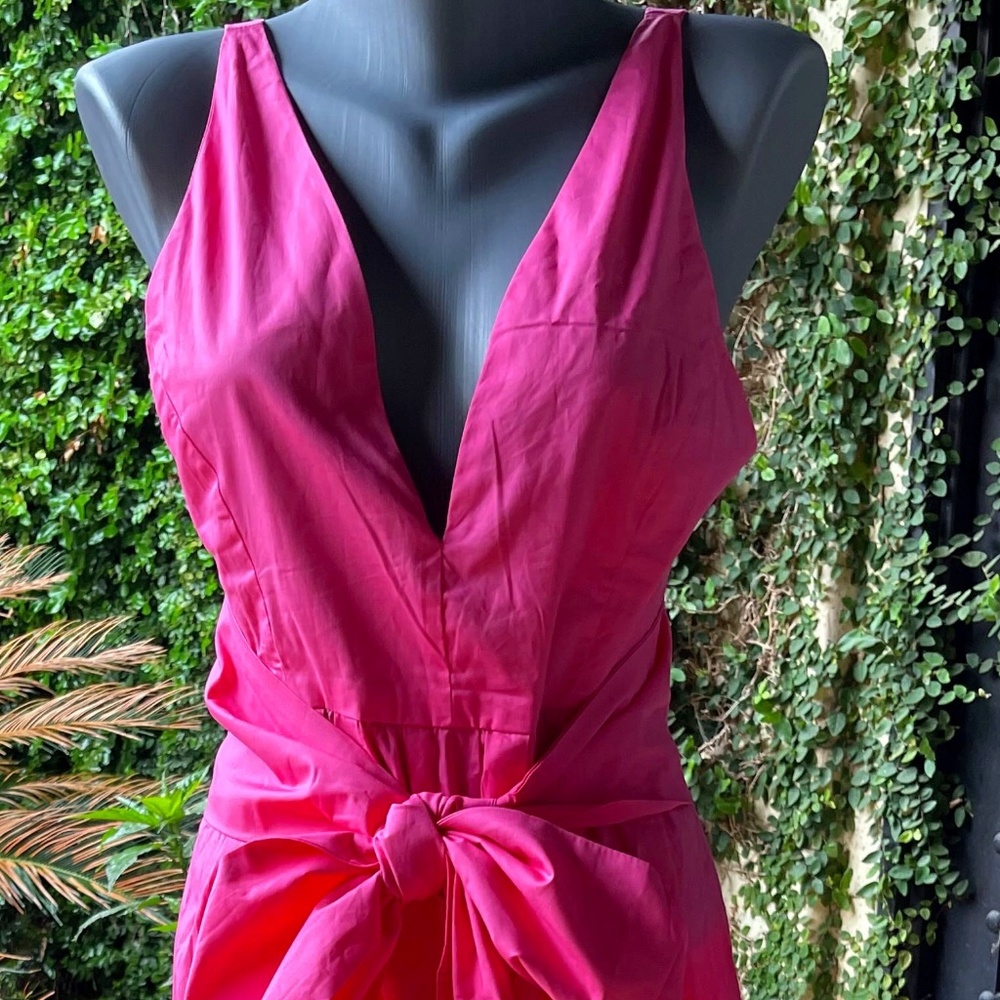 Pink Cotton Sash Dress